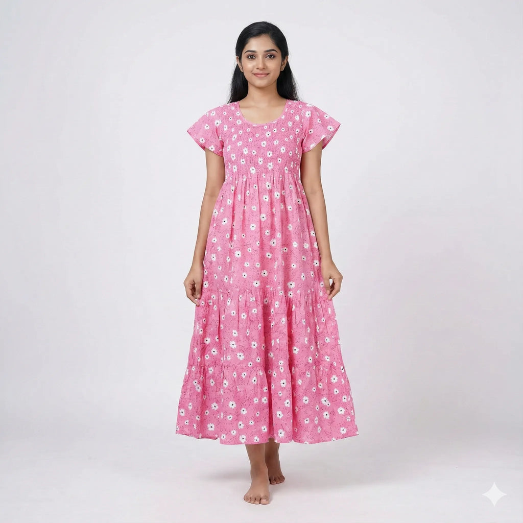 Luxury 100% Cotton Maxi Nightdress
