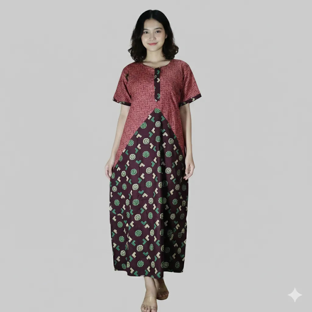 Half & Half Daily Wear Night Dress
