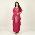 Premium Quality Stone Work Long Nighty