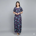 Women Elastic Fit Cotton Nighty