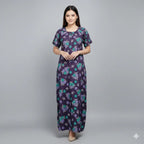 Women Elastic Fit Cotton Nighty