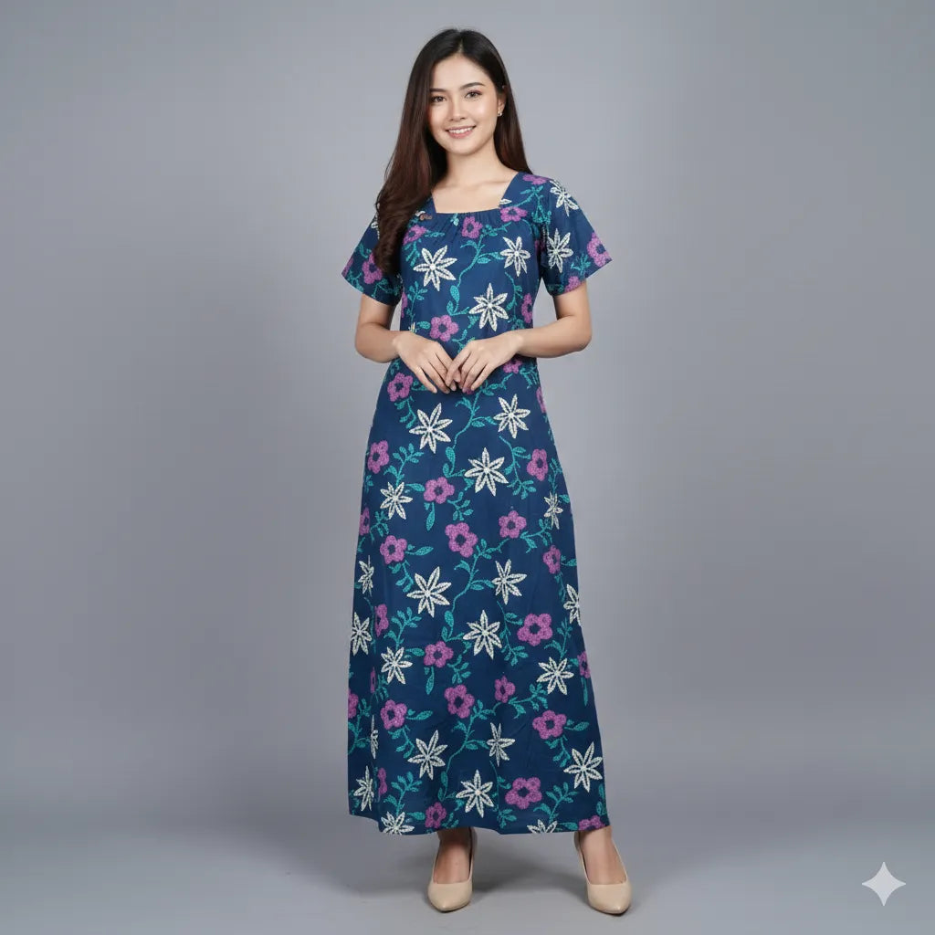 Soft Elastic Model Nighty Dress