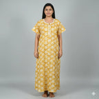 Soft Cotton Double Sleeve Nighty