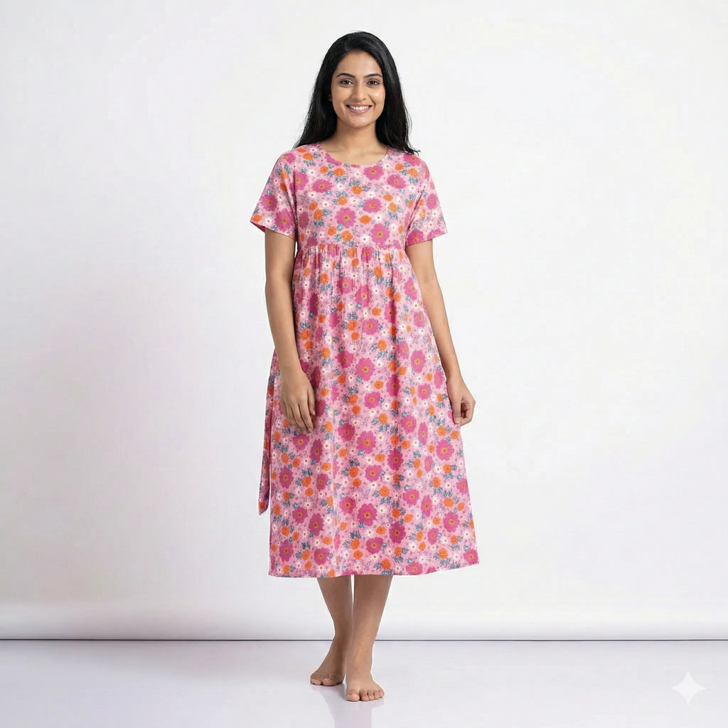 Non Feeding Breathable Cotton Nightdress