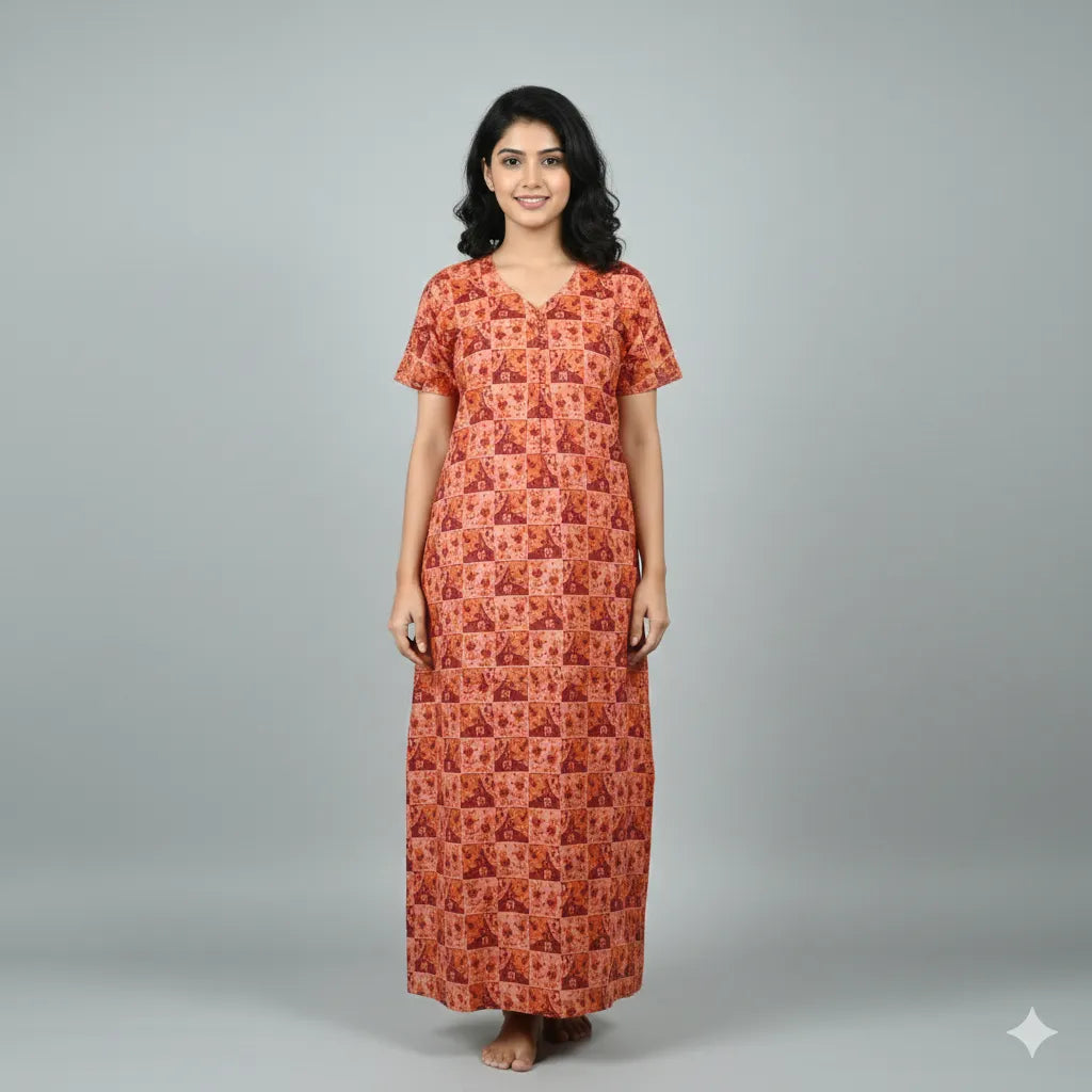 Premium Breathable Cotton Night Dress