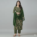 Trendy Straight Fit Kurti Set with Pant and Dupatta