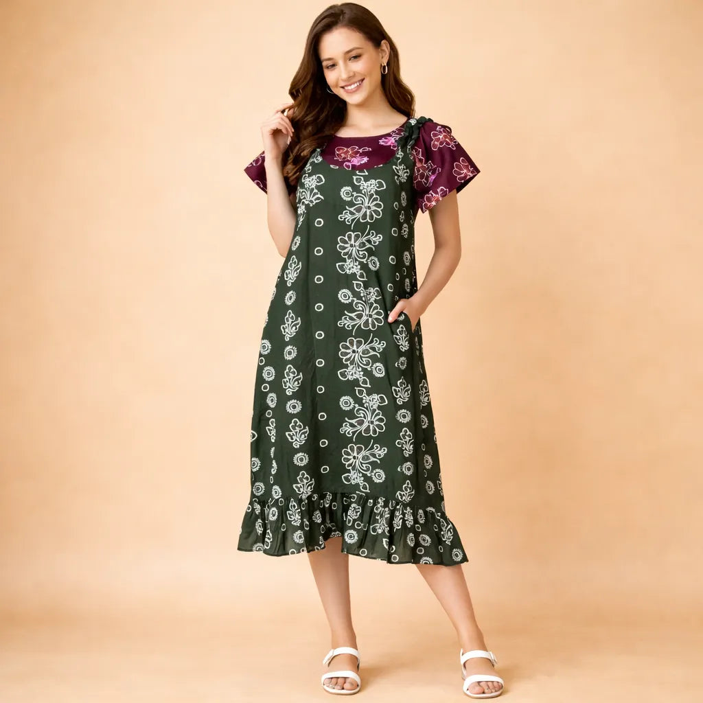 Classic Dungaree Night Dress Design