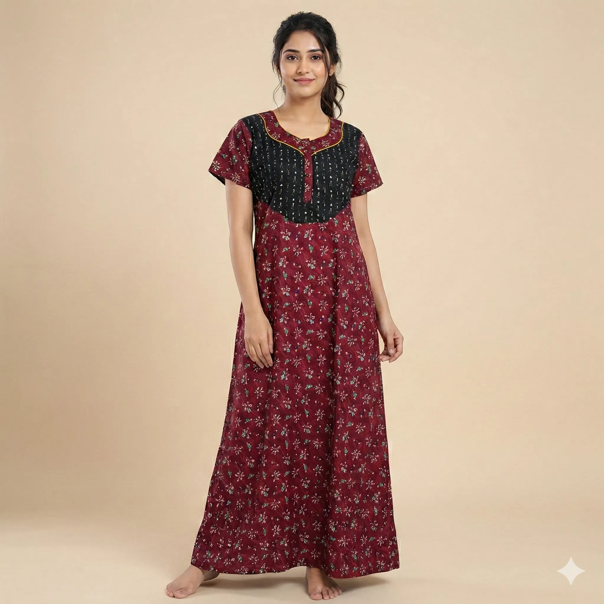 Soft Finish Maxi Model Nighty