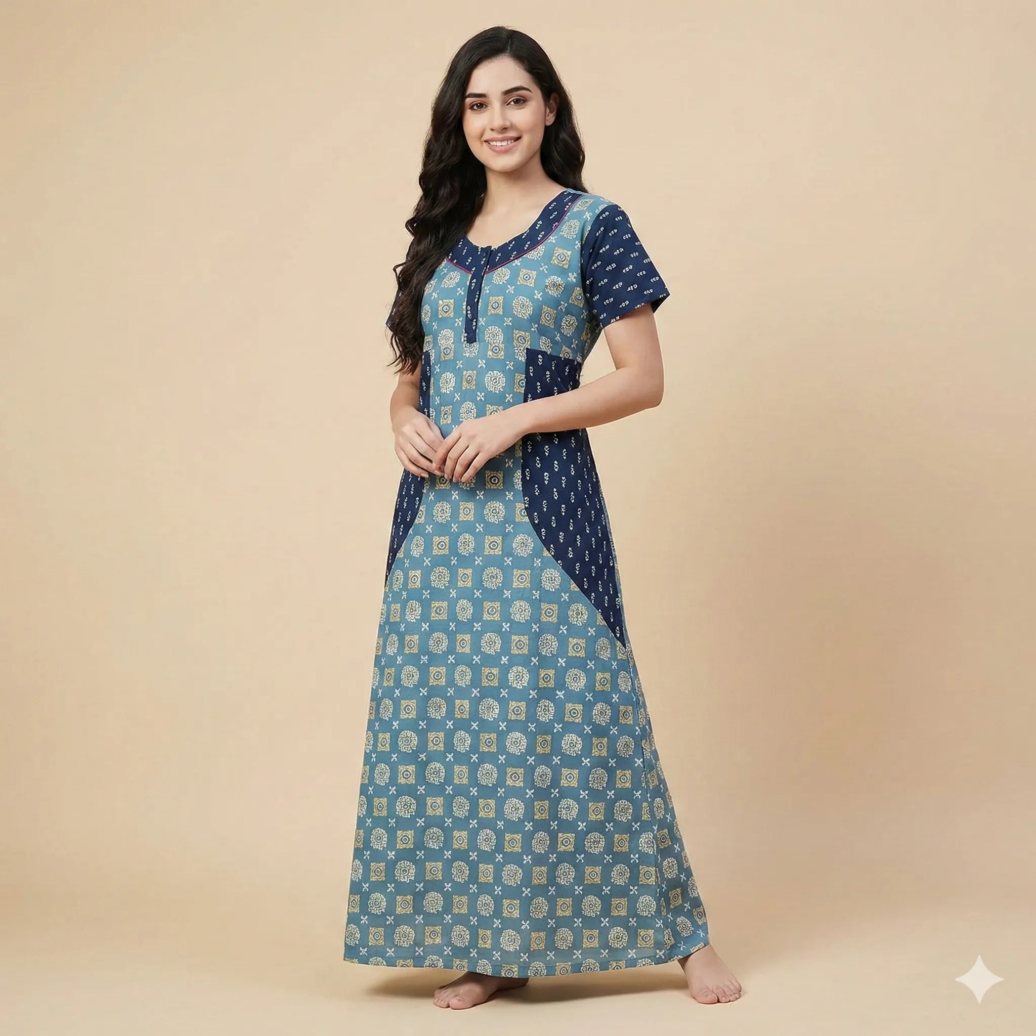 Premium Quality Maxi Cotton Nightdress