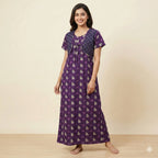 Classic Coat Design Cotton Nighty