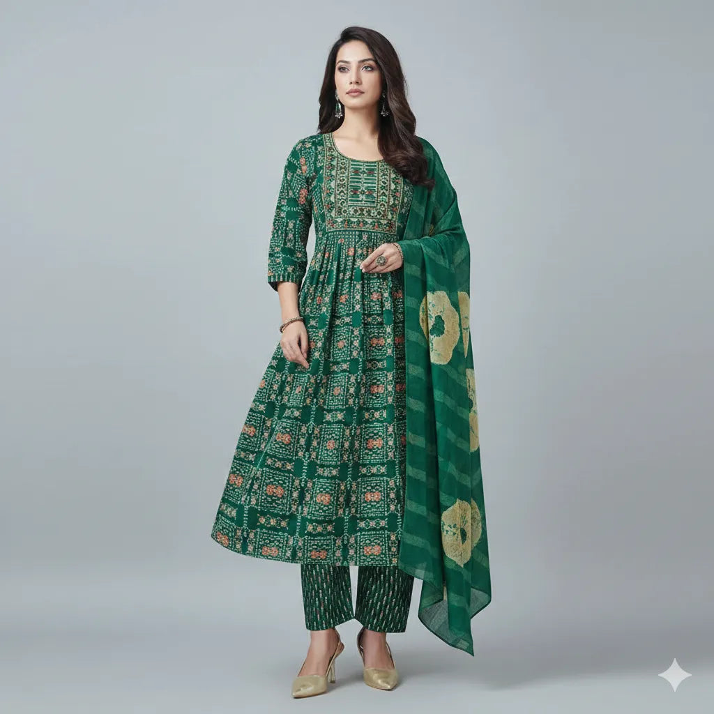 Premium Quality Anarkali Kurti Set for Womens