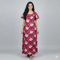 Elastic Model Cotton Nighty Dress