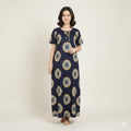 Full Length Elastic Model Nighty