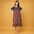 Comfortable Fit Dungaree Pattern Nighty