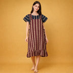 Comfortable Fit Dungaree Pattern Nighty
