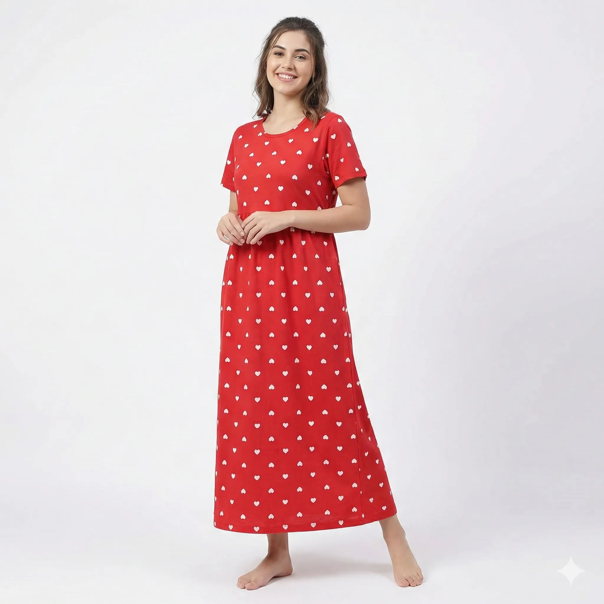 Non Feeding Soft Cotton Nighty for Women