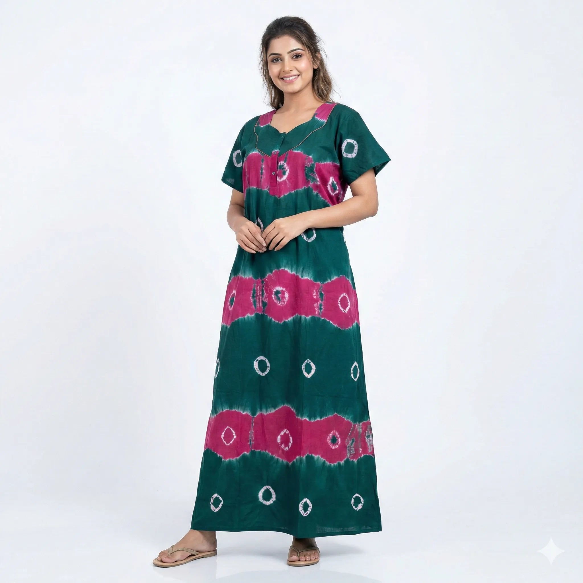 Pure Cotton Tie Dye Nightdress