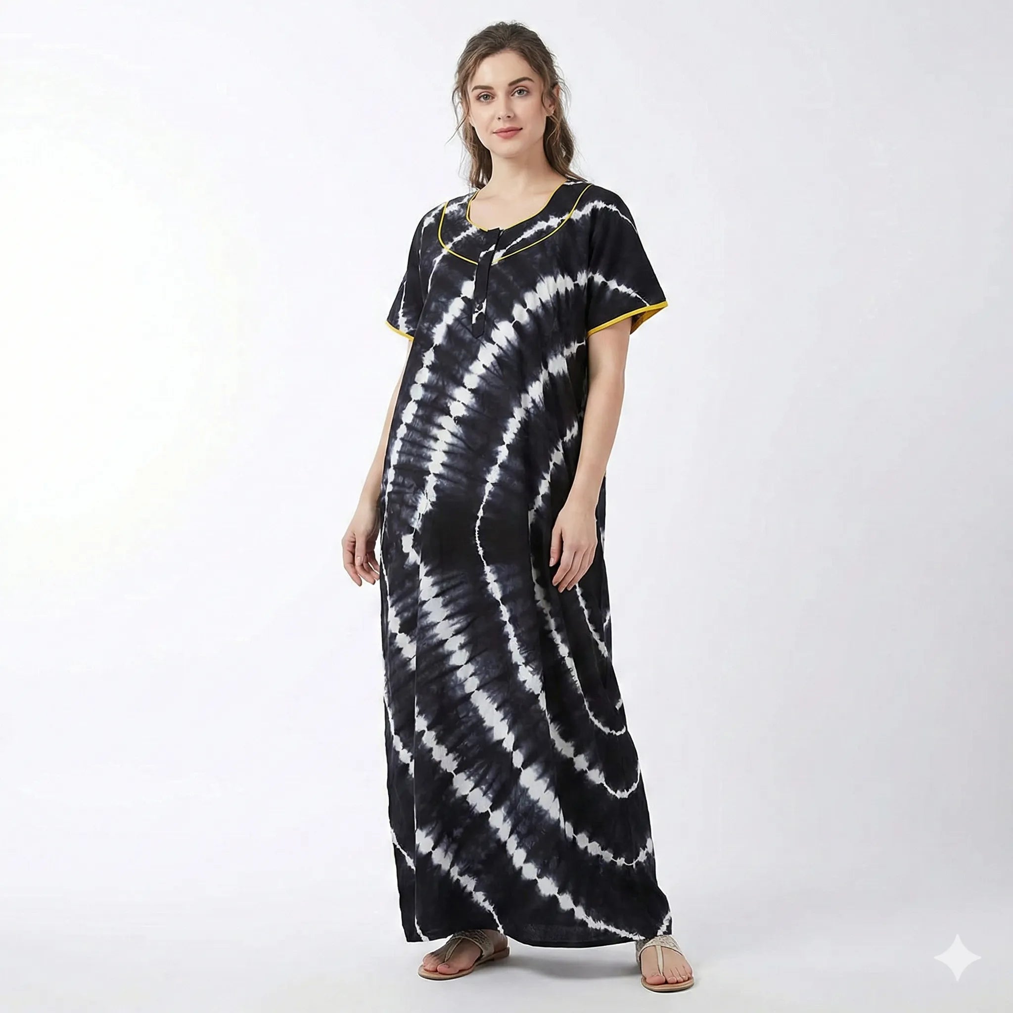 Tie & Dye Cotton Nighty for Women