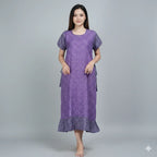 Relax Fit Cotton Prill Style Nighty