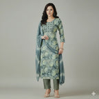 Stylish Straight Cut Kurti Set for Office & Casual Wear