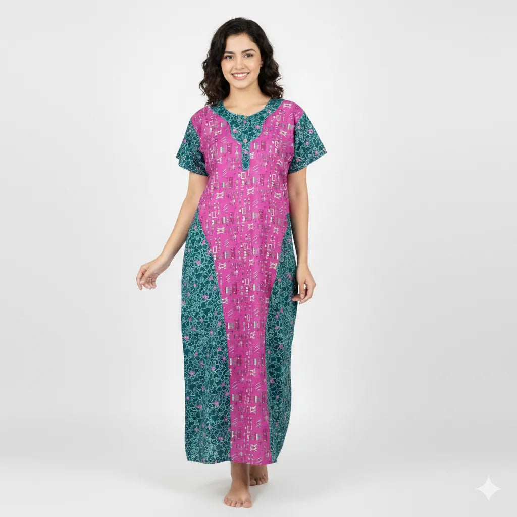 Half & Half Dungaree Style Night Dress