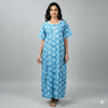 Women Double Sleeve Cotton Nighty