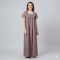 Elegant Embroidered Cotton Nightdress