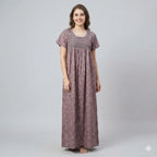 Elegant Embroidered Cotton Nightdress