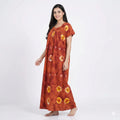 Ethnic Style Tie & Dye Cotton Nighty