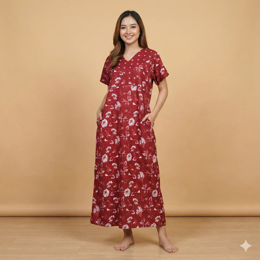 Classic Design Pure Cotton Nightdress