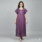 Breathable Double Sleeve Cotton Nighty