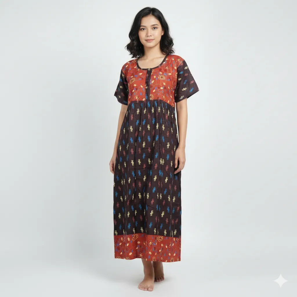 Stylish Cotton Prill Style Nighty