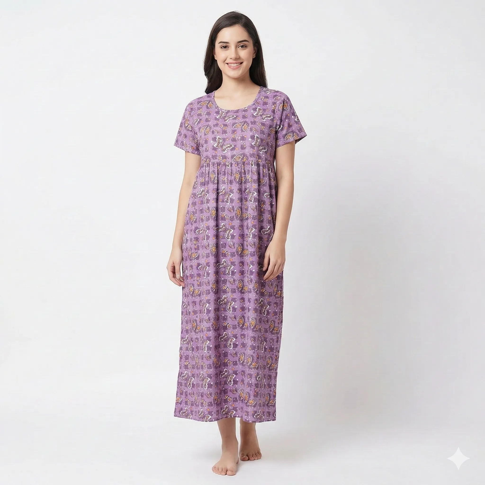 Non Feeding Simple Design Nighty