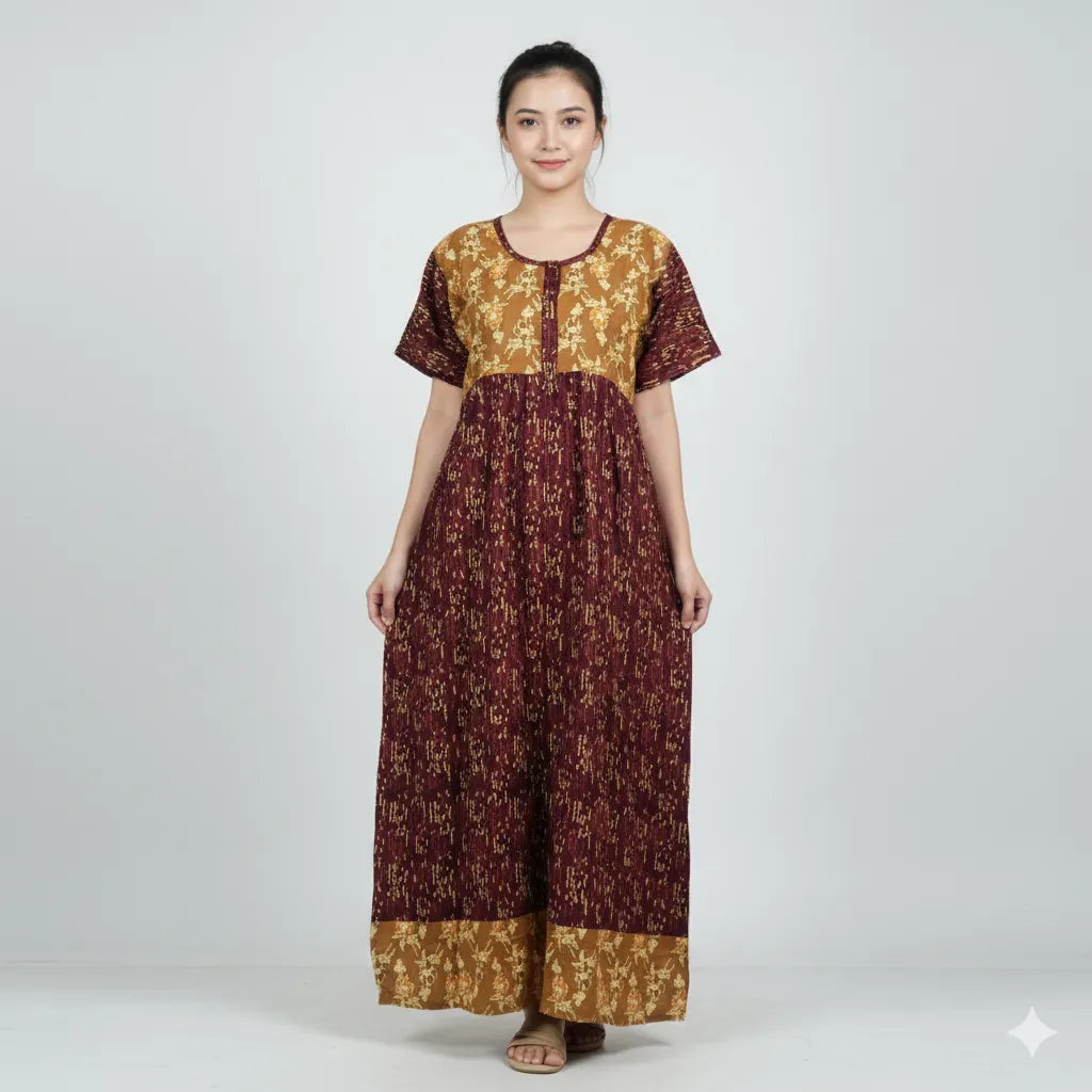 Modern Cotton Prill Style Nighty