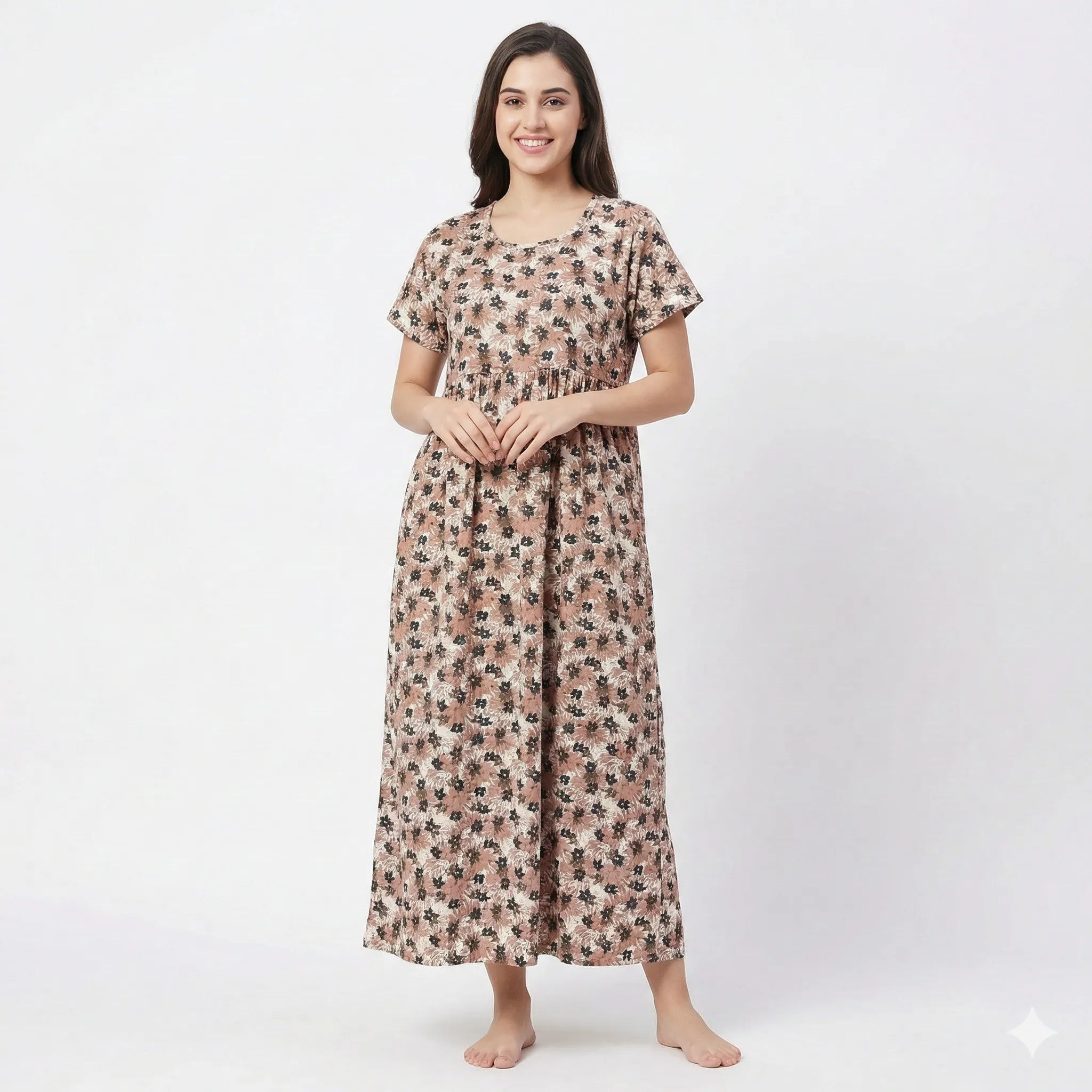 Non Feeding Classic Design Cotton Nighty