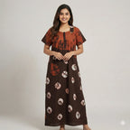 Breathable Tie Dye Cotton Nightdress