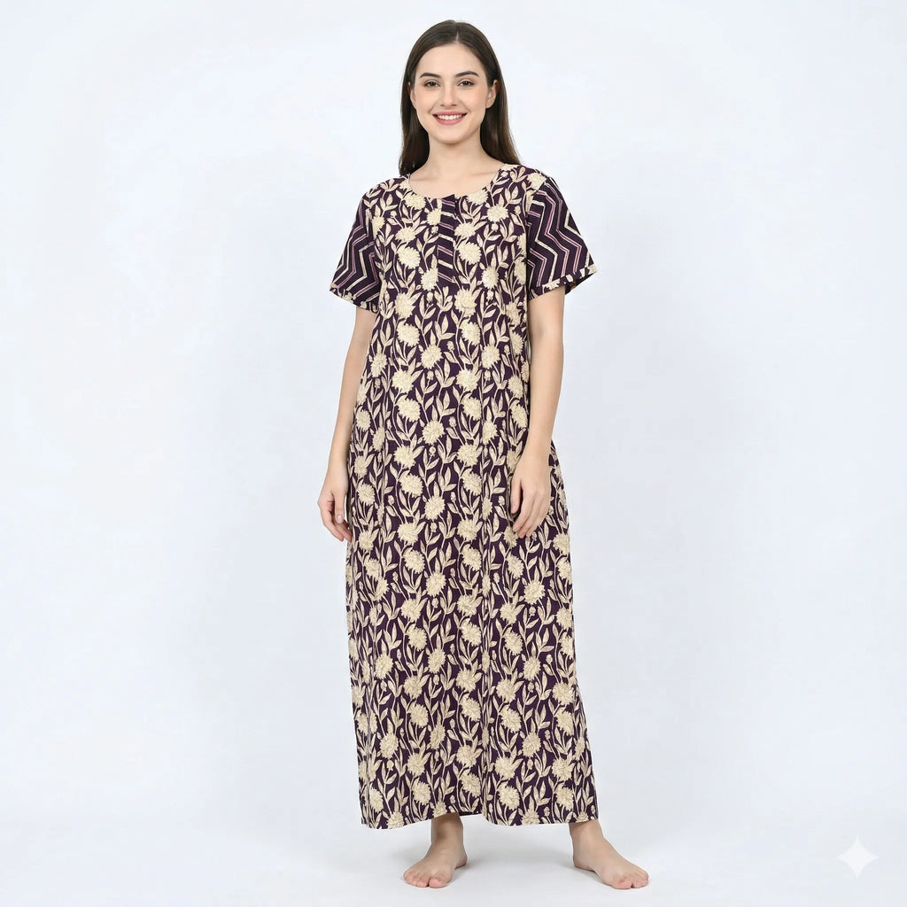 Smooth Finish Pure Cotton Nighty