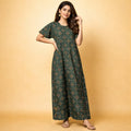 Breathable Cotton Button Nighty