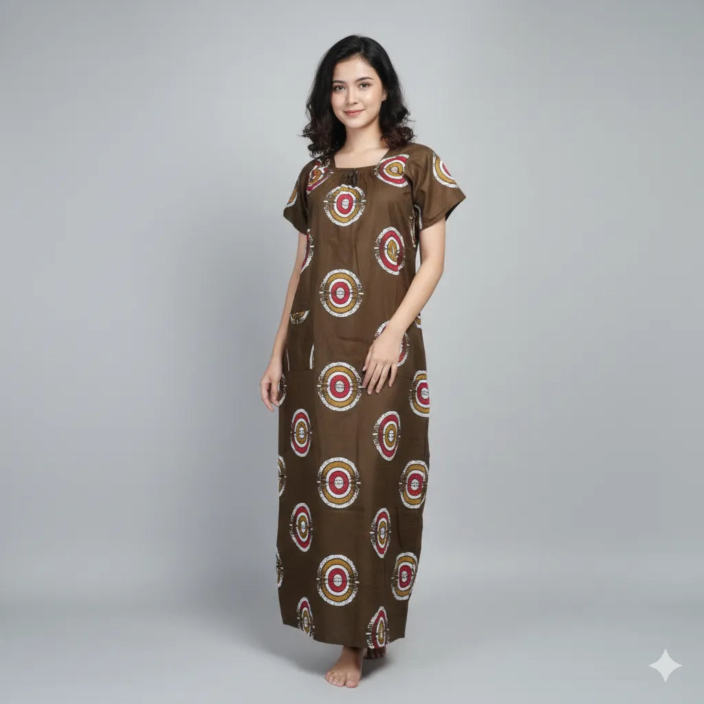 Premium Elastic Cotton Nighty