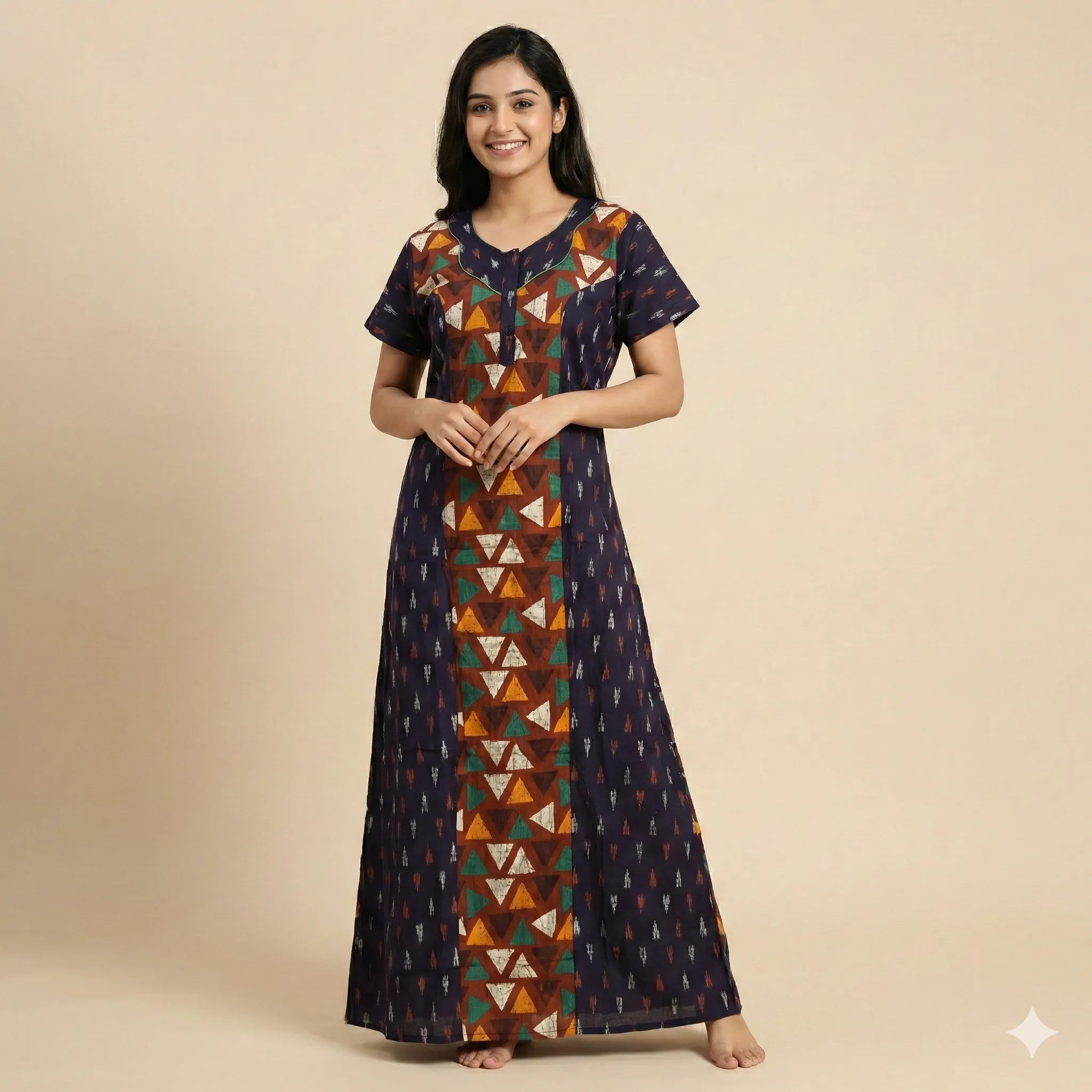 Relaxed Fit Maxi Cotton Nighty