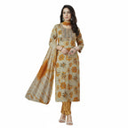 Festive Wear Printed Kurti Set with Soft Dupatta