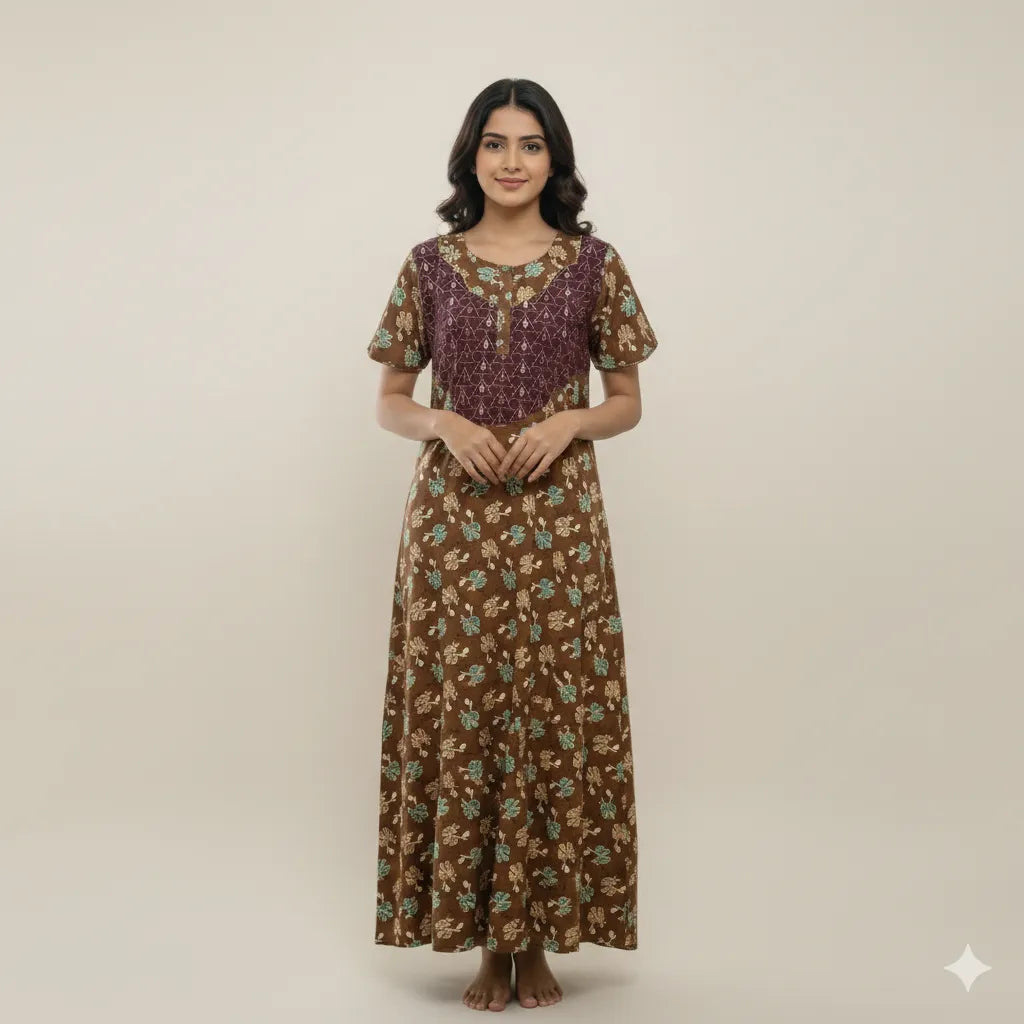 Soft Touch Maxi Model Cotton Nighty