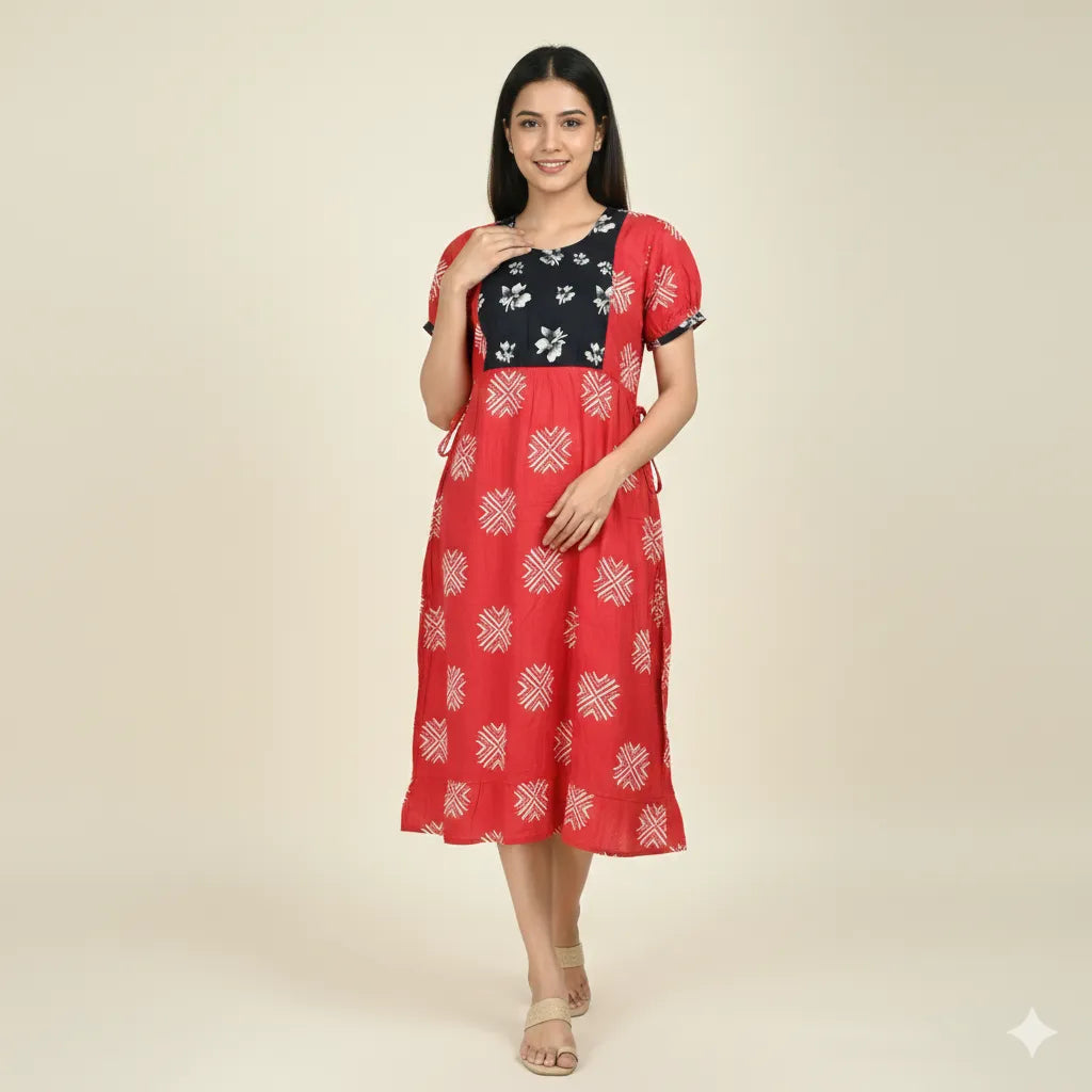 Women Cotton Prill Style Nighty