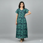 Classic Luxury Cotton Home Dress