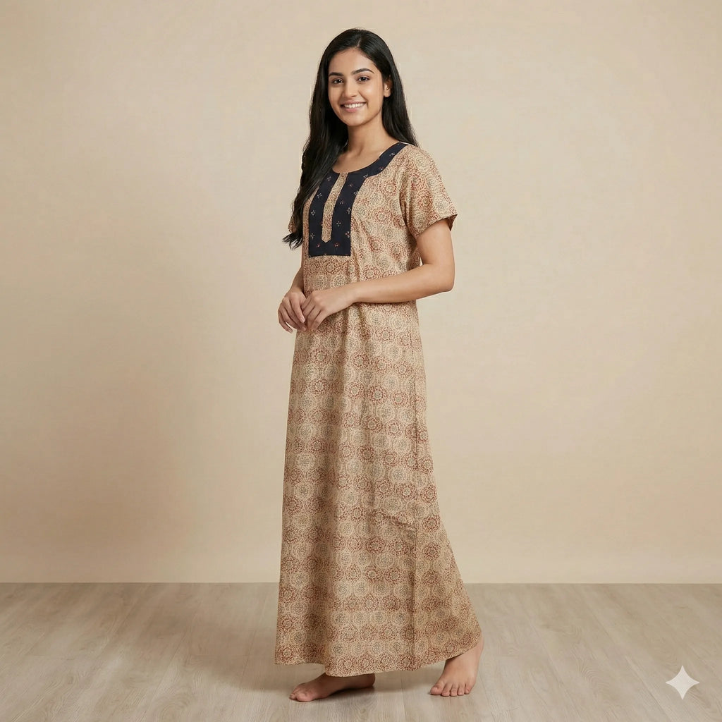 Pure Cotton Nighty for Women