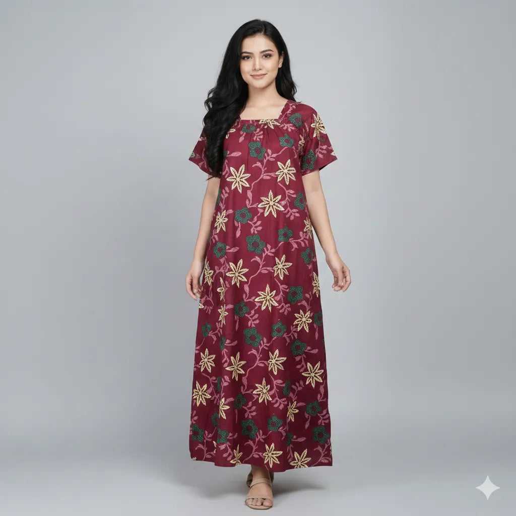 Casual Home Wear Elastic Nighty