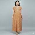 Smooth Fabric Button Style Nighty