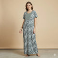 Designer Embroidery Cotton Nighty