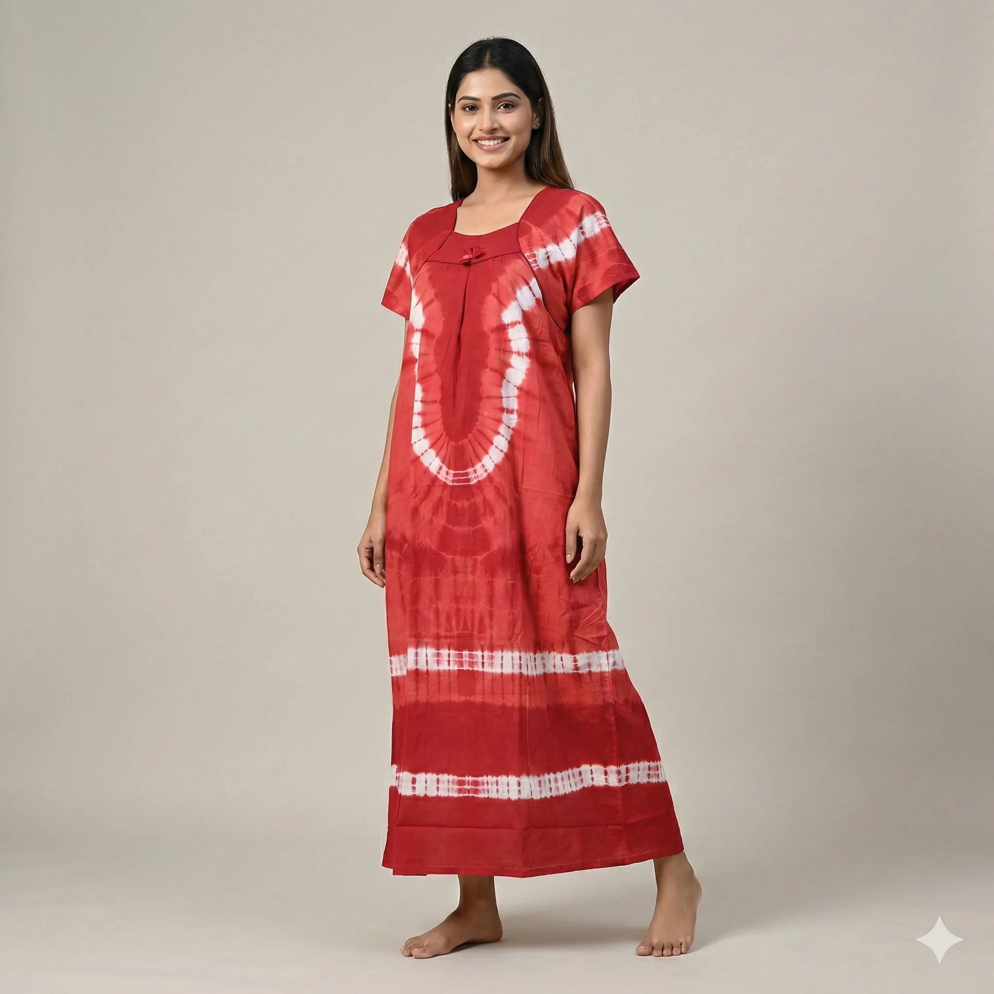 Trendy Print Tie & Dye Nighty