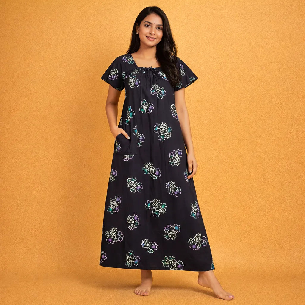 Comfortable Elastic Model Nighty